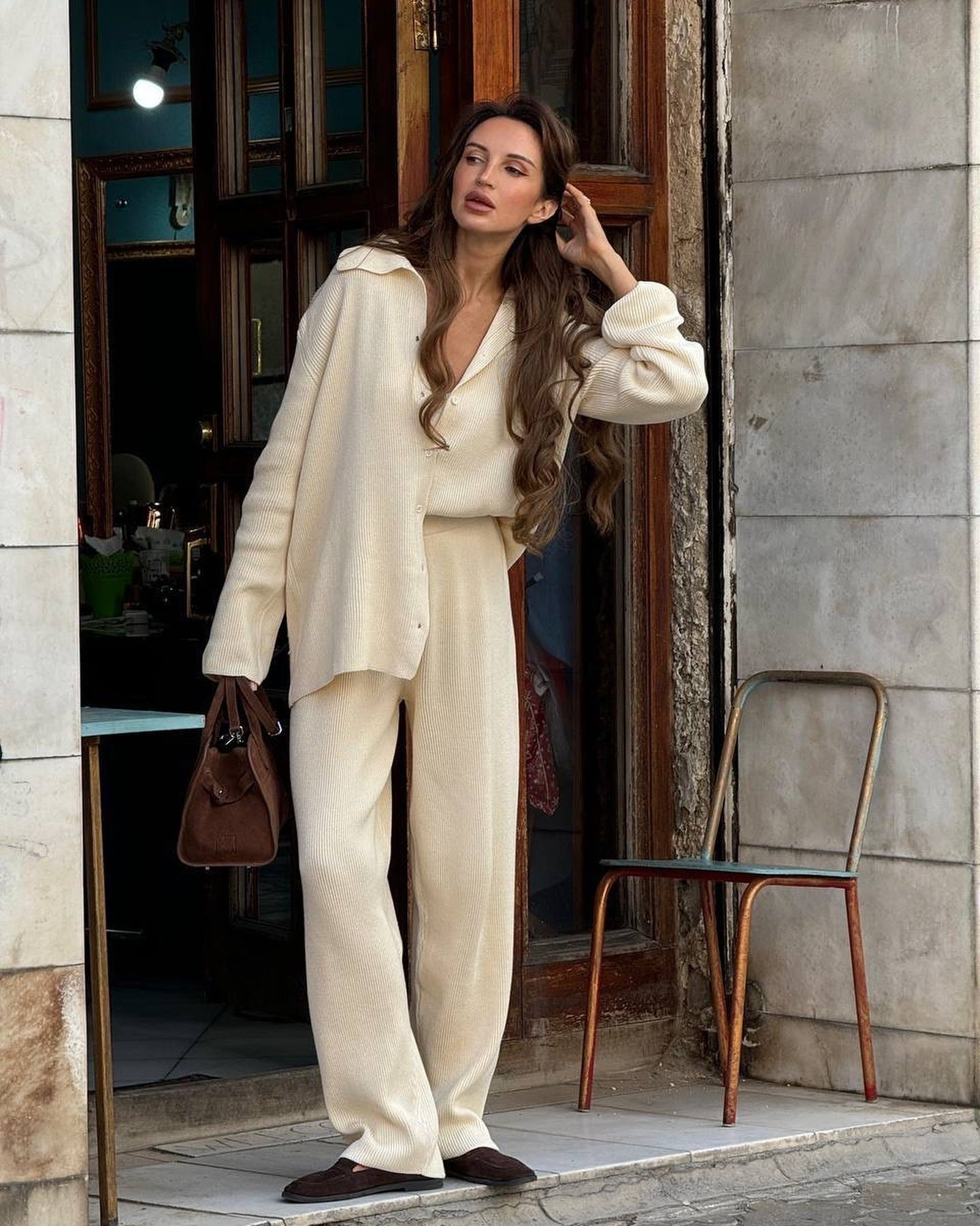 Elliana Lapel Lounge Set