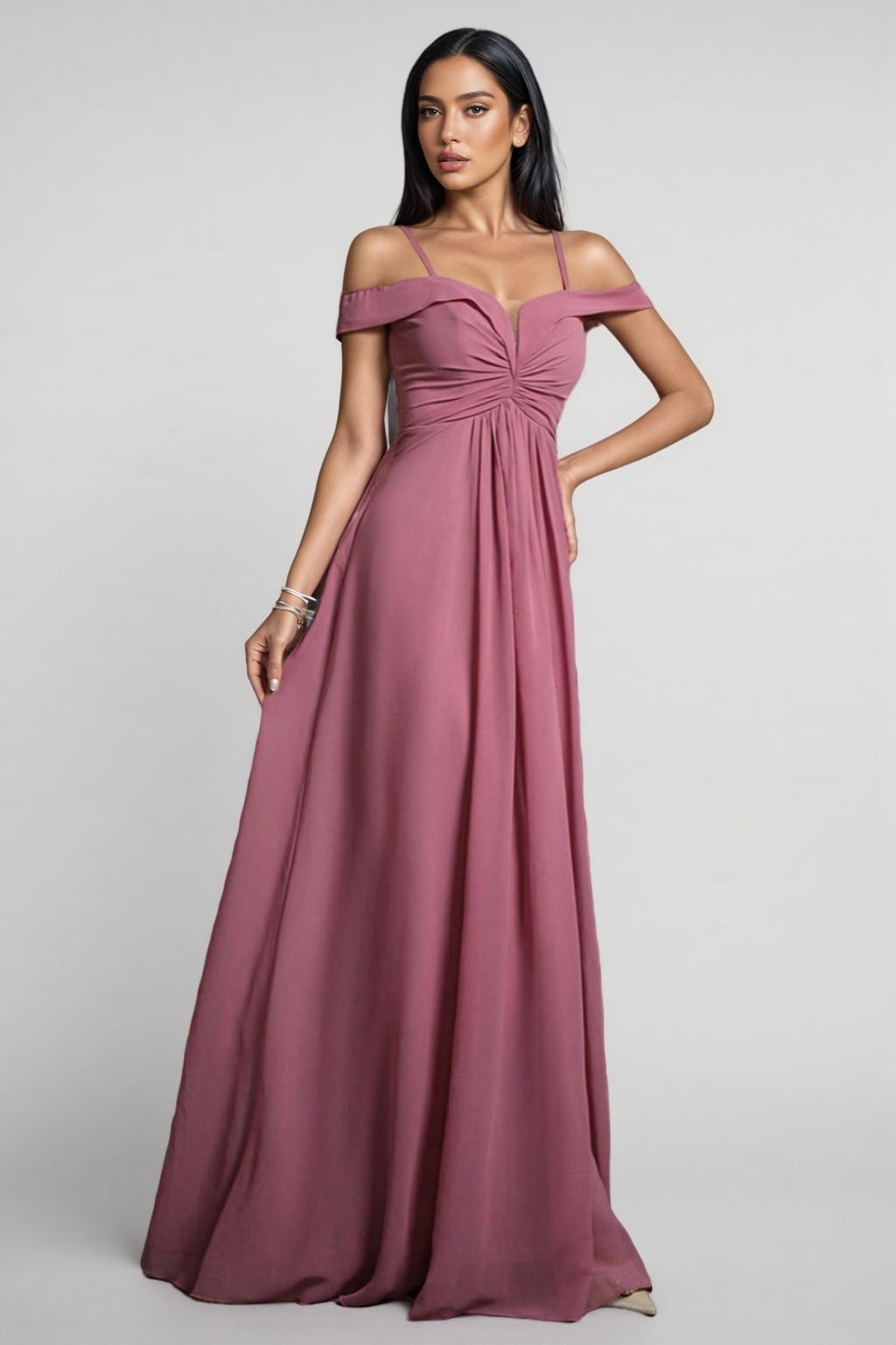 Vani Simple Halter Maxi Dress