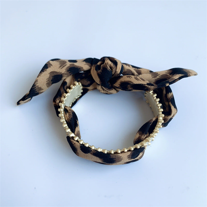 Vintage Color Scarf Matte Gold Open Bracelet