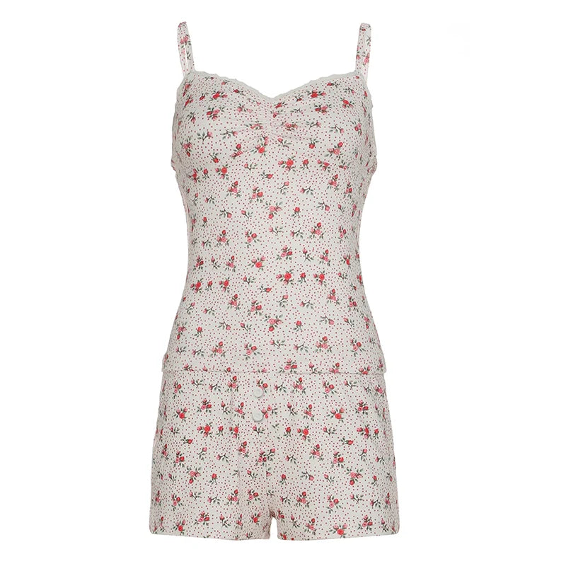 Alannah Floral Lace Short Set