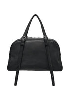 Minimalist Black Shoulder Bag – Adjustable Strap PU Leather Handbag