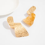 Minimalist Irregular Spiral Geometric Stud Earrings