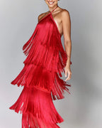 Dorotea Exclusive Luxury Dress with Tassels Boutique Collection