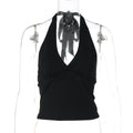 Shirley Halter Backless Top