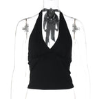 Shirley Halter Backless Top