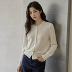 Classic Grey Button Up Cardigan