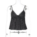 Polka Dot Lace Trim Camisole