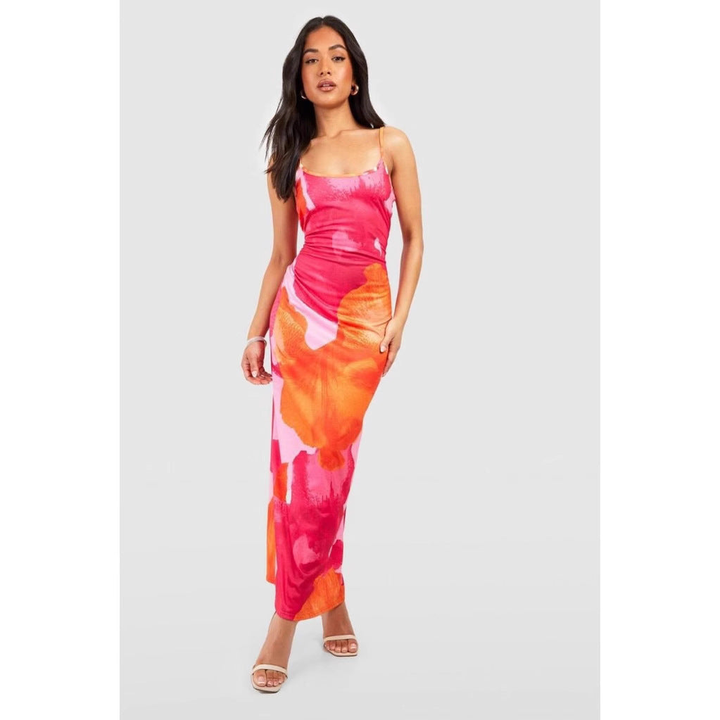 Lucía Elevated Women's Flower Briefs Maxi Dress Designer Edit