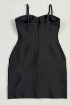 Zarelk Rosebud Bandage Mini Dress