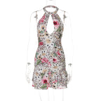 Evie Tropical Leopard Mini Dress