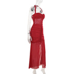 Raze Halter Dress Red