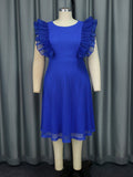 Party Cocktail Mesh Mesh Personalized Dress Elegant High Waist Dinner Dress