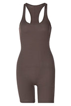 High-Waist Knitted Yoga Jumpsuit