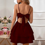 DressBetty - Sexy Solid Color Sling Dress