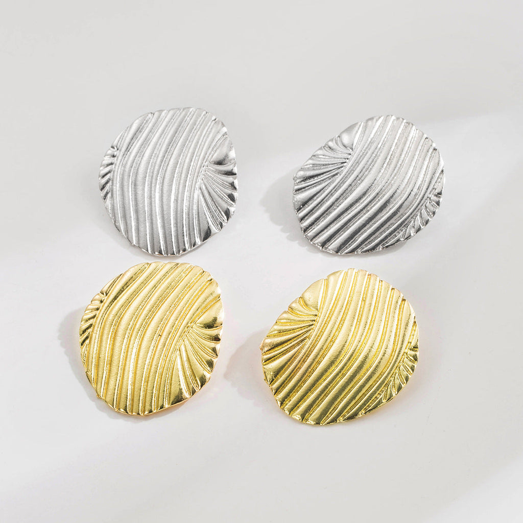 Minimalist Linear Geometric Earrings