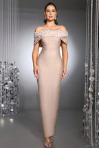 Samiya Pearl Beaded Maxi Dress