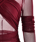 Bruna Maxi Dress Maroon