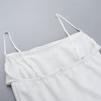 Fring Tube Dress White