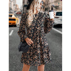Maribel Premium Women's Blouse Dress with a Fine Floral Pattern and a Flattering Cut Boutique Collection