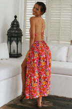 Keira Floral Cutout Halter Maxi Dress FINAL