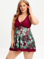 Kitija Exclusive Retro Style Swimwear with High Waist Printed Plus Size Dress Boutique Collection
