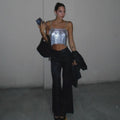 Essential Silver Sequin Cami Top