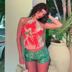Dima Backless Floral Top