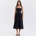 Sling Floral Vacation Slim Fit Sleeveless Dress for