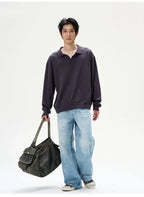 Light Wash Mid-Rise Wide-Leg Jeans
