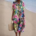 Valeria Effortless Floral Print Dress Chic Silhouette Collection