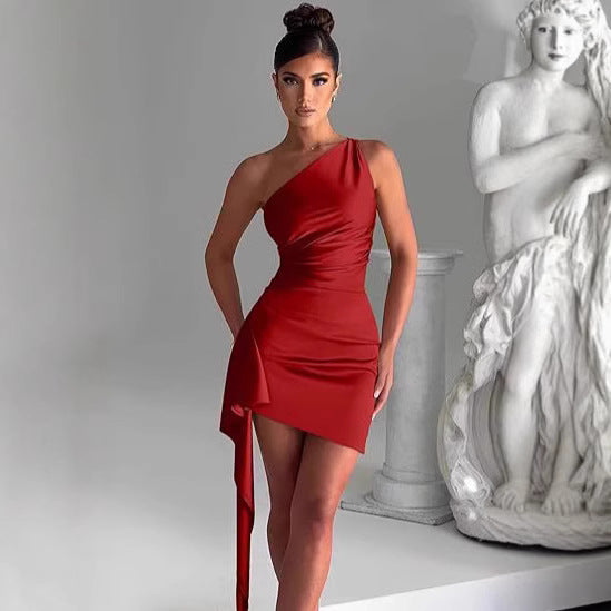 María Exclusive José Women's Evening Dress in Asymmetric Style By Wear Edit