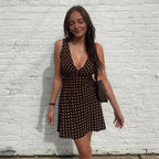 Dulce Polka-Dot Mini Dress