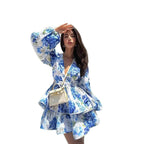 Samanta Statement Women's Floral Mini Dress Occasion Edit