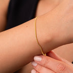 Minimalist 18K Gold Stainless Steel Chain Bracelet
