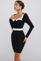 Niamh Long Sleeve Wrap Mini Dress