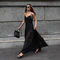 Elegant Design V neck Brace Slim Slimming Elegant Evening Dress French Anklet