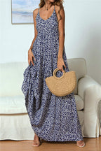 Trooper Floral Tie Strap Midi Dress FINAL