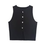 Novalee Cropped Knit Vest