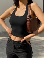 Solid Color Bottoming Vest Sports Inner Top