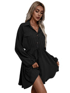 Remy Cotton Pocketed Shirt Dress Ink FINAL