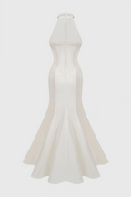 Binlk Beaded Round Neck Sleeveless Maxi Dress