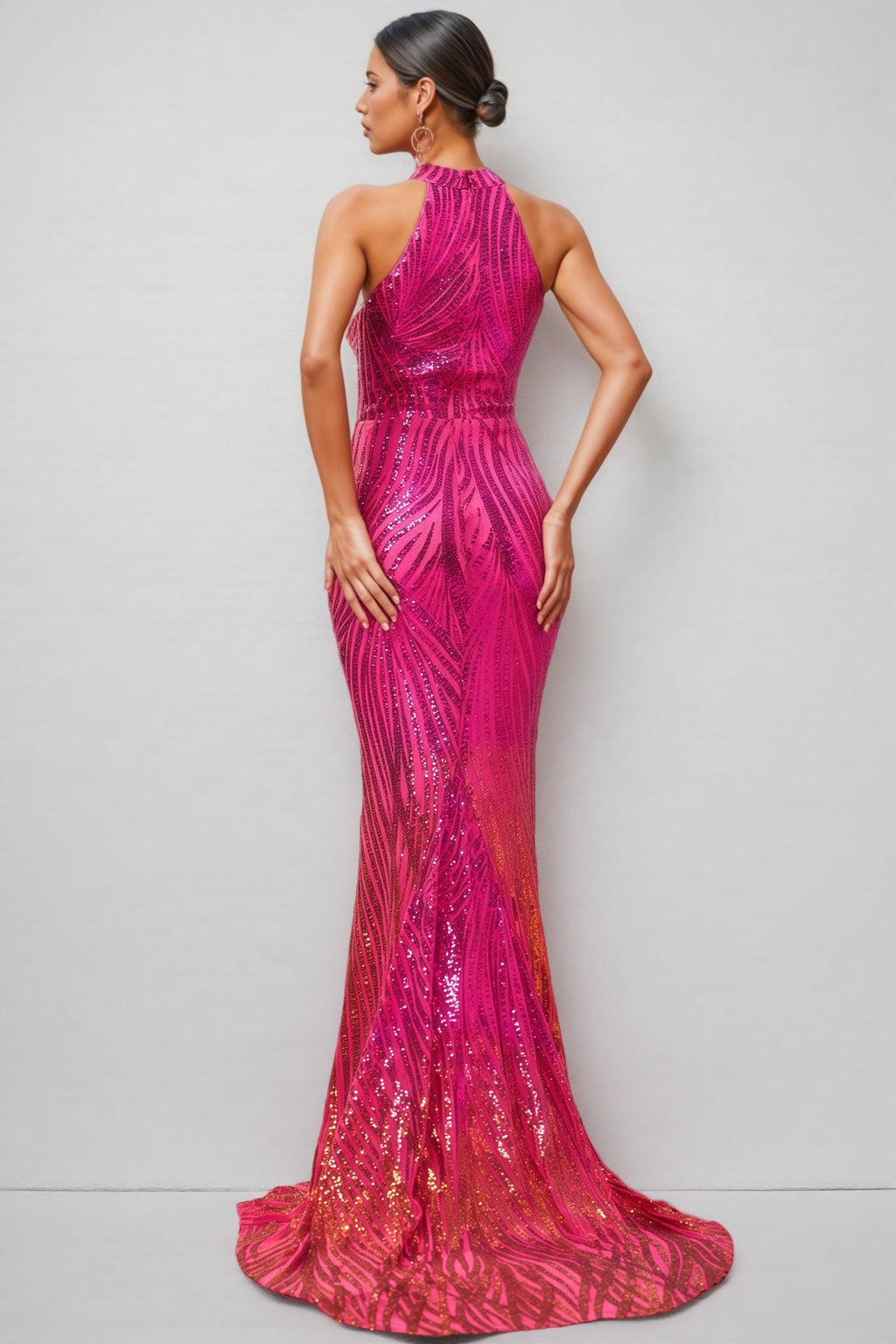 Serin Strapless Sequin Maxi Dress