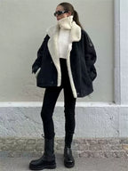 Harley Faux Suede Aviator Jacket