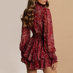 Eyan Printed Tie Dress