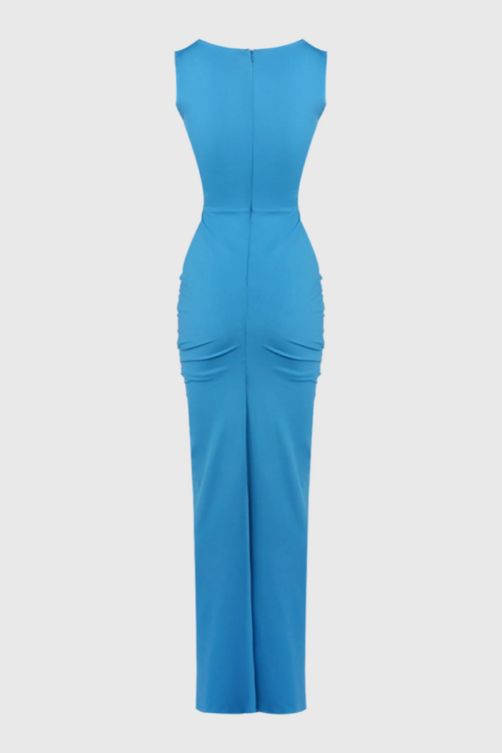 Celeste Blue Openwork Maxi Dress