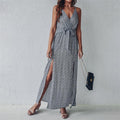 Hope Remains Floral Midi Slip Dress Black