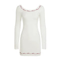 Frida Embroidered Long Sleeve Mini Dress