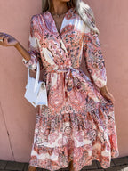 Katerina Printed Tiered Midi Dress FINAL