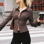 Juliett Striped Button-Up Shirt