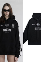 American retro embroidery pure cotton Hoodie